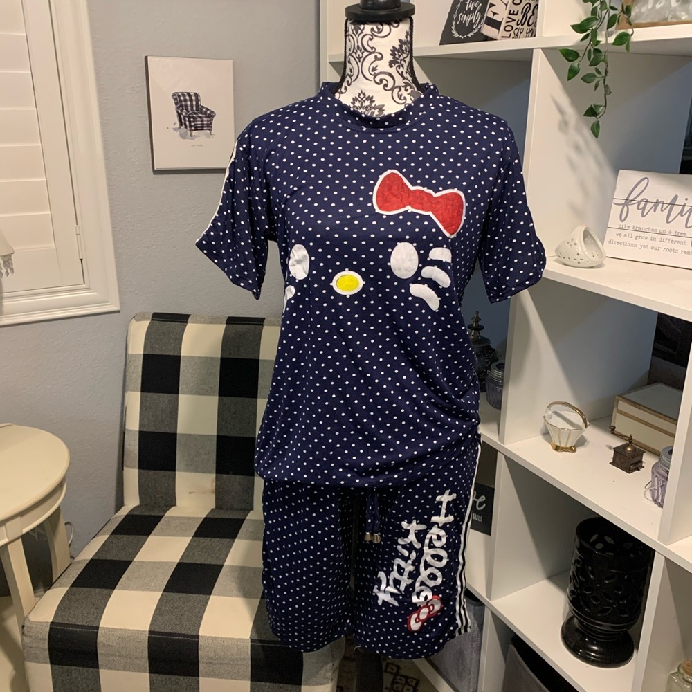 Hello Kitty PJ Shorts Set